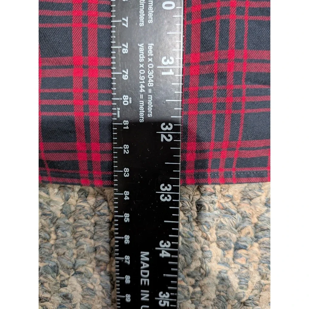 Polo Ralph Lauren Mens XL Blake Red Black Plaid 100% Cotton Button Down Shirt